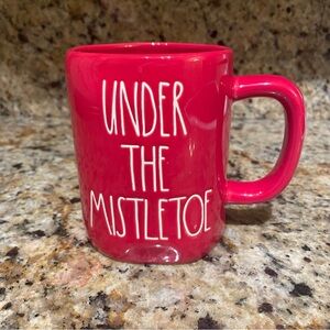 Rae Dunn “UNDER THE MISTLETOE” ceramic mug